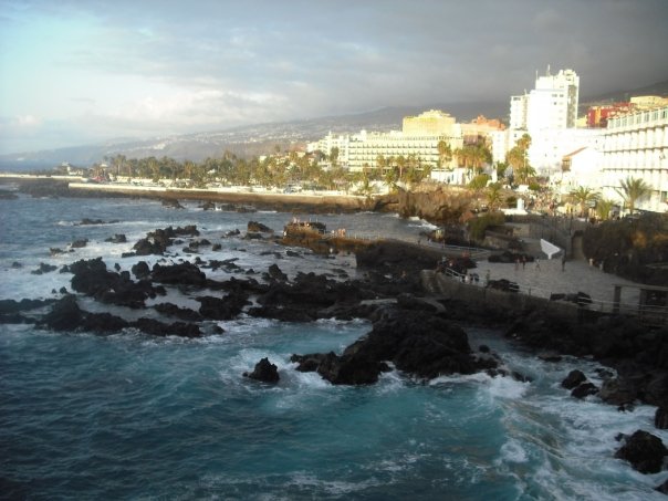Tenerife rocky coastline and sunset — Two for the Row'd